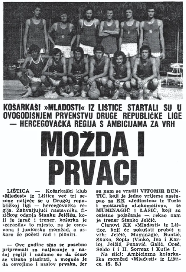 Novinski izrezak s tekstom Slave Sopte