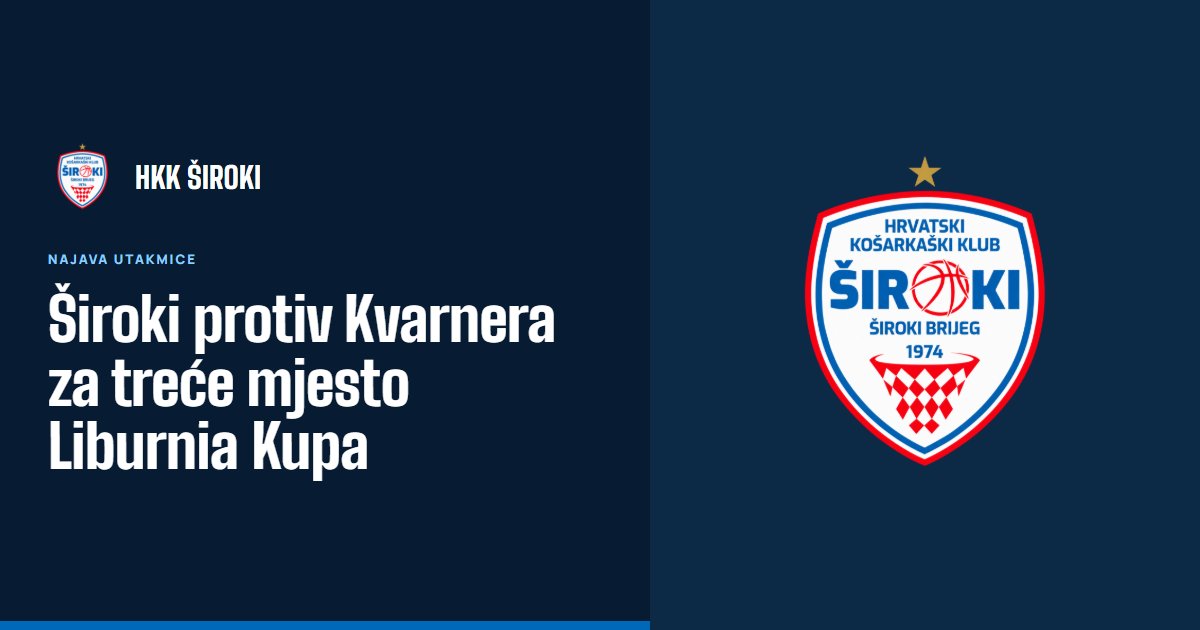 Široki protiv Kvarnera za treće mjesto Liburnia Kupa